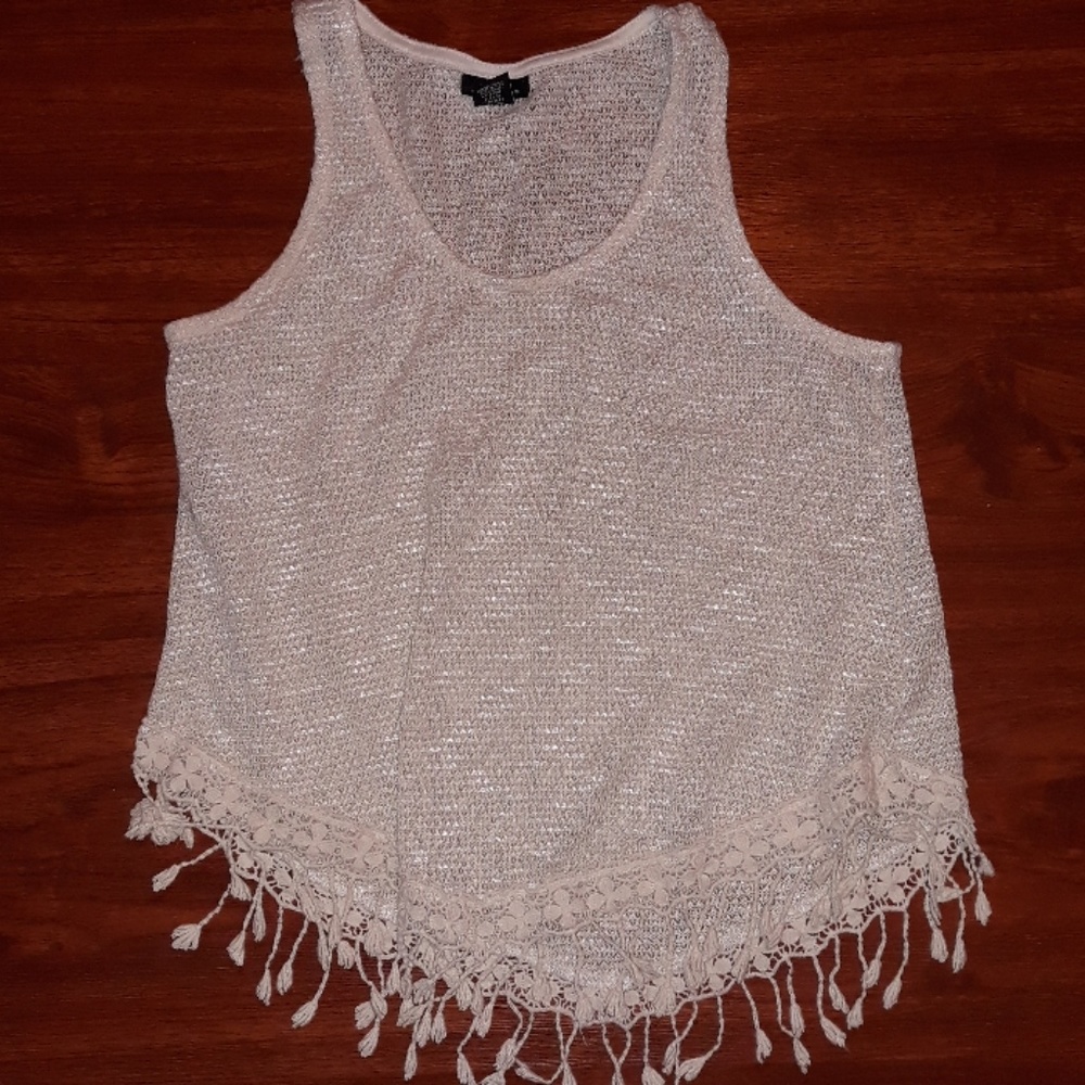 Cute fringe tank